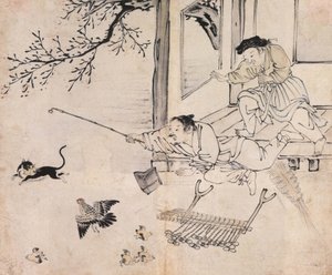 Chasing the Cat by Kim Deuk sin